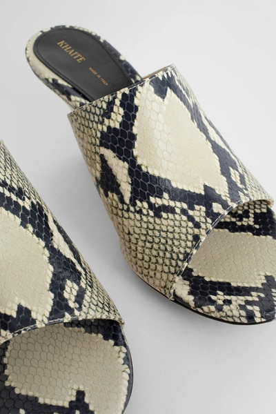 Shop Khaite Woman Black&white Sandals