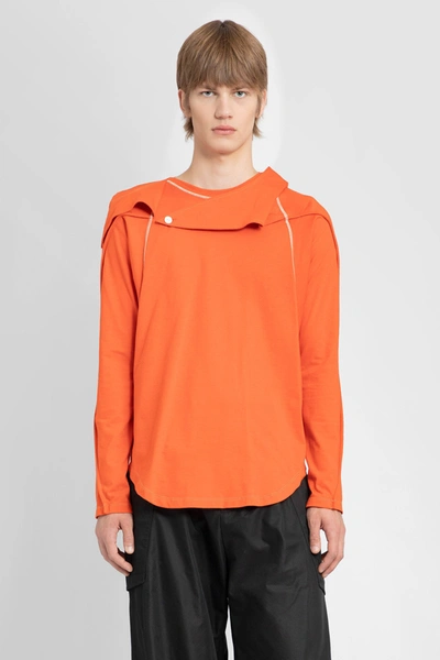 Shop Kiko Kostadinov Man Orange T-shirts