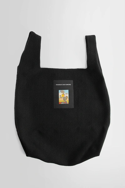 Shop Kvadrat/ Raf Simons Unisex Black Tote Bags