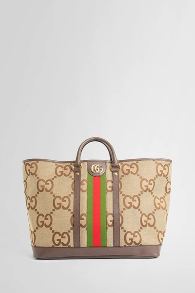 Shop Gucci Man Beige Tote Bags