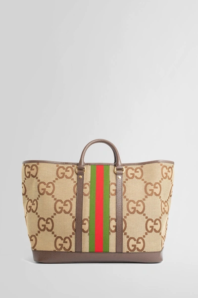 Shop Gucci Man Beige Tote Bags