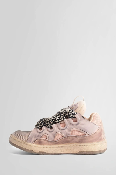 Shop Lanvin Man Pink Sneakers