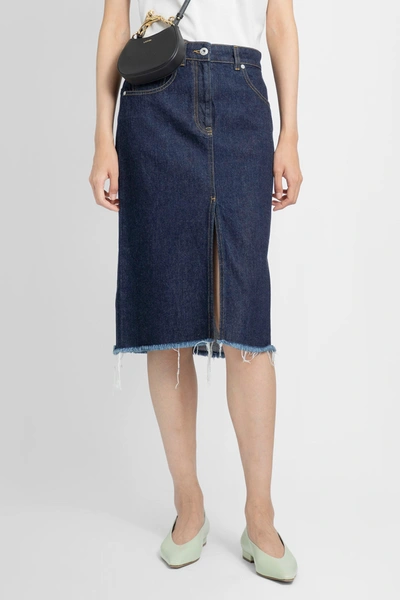 Shop Lanvin Woman Blue Skirts