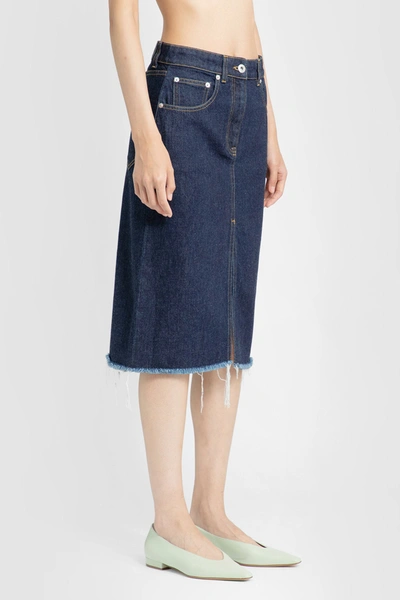 Shop Lanvin Woman Blue Skirts