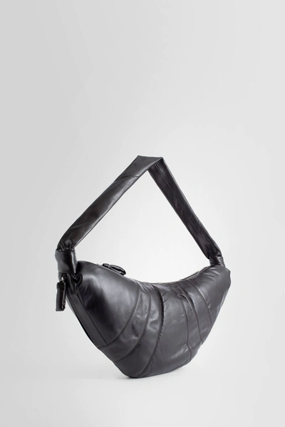 Lemaire Unisex Black Shoulder Bags In Brown