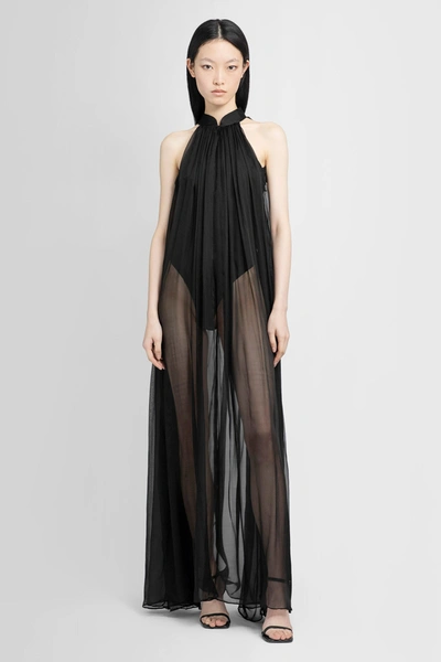 Shop Lisa Von Tang Woman Black Dresses