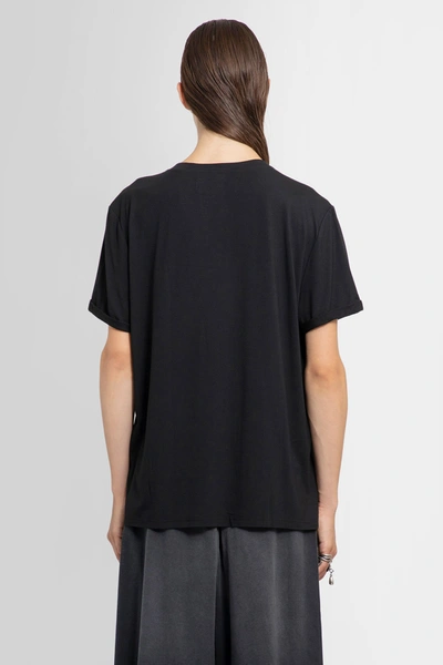 Shop Lisa Von Tang Woman Black T-shirts