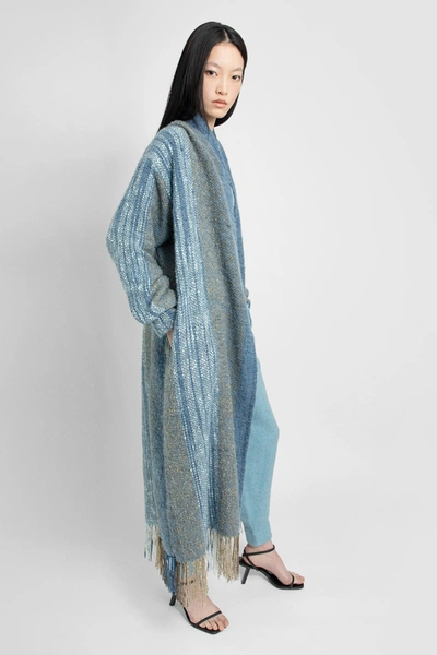 Shop Lisa Von Tang Woman Blue Knitwear