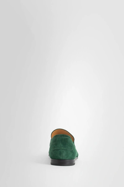 Shop Gucci Man Green Loafers