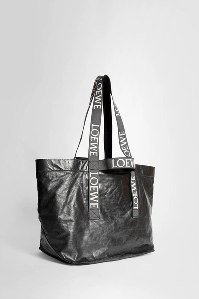 Shop Loewe Man Black Tote Bags