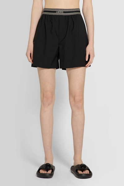Shop Loewe Woman Black Shorts