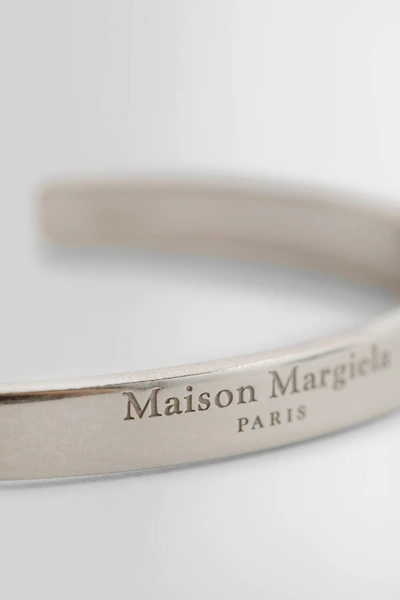 Shop Maison Margiela Unisex Silver Bracelets