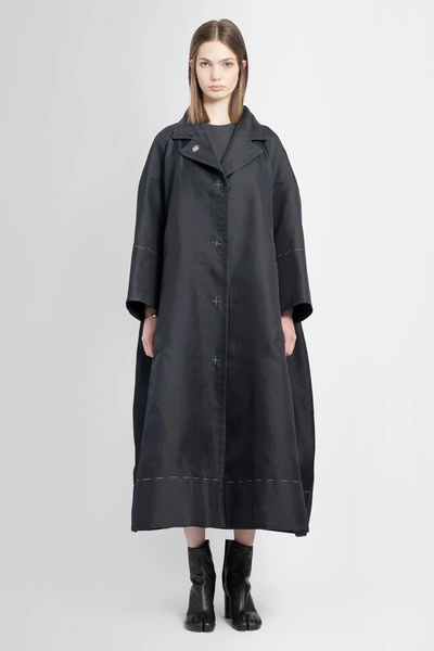 Shop Maison Margiela Woman Black Coats