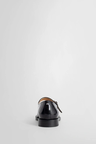 Maison Margiela Bovine Leather Mary Jane Pumps With Sheepskin Detailing And Elegant Buckle Closure In Black