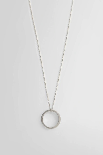Shop Maison Margiela Woman Silver Necklaces