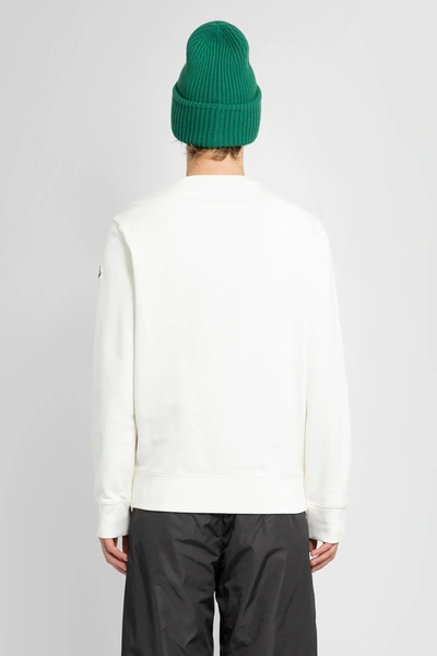 Shop Moncler Man White Sweatshirts