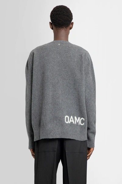 Shop Oamc Man Grey Knitwear