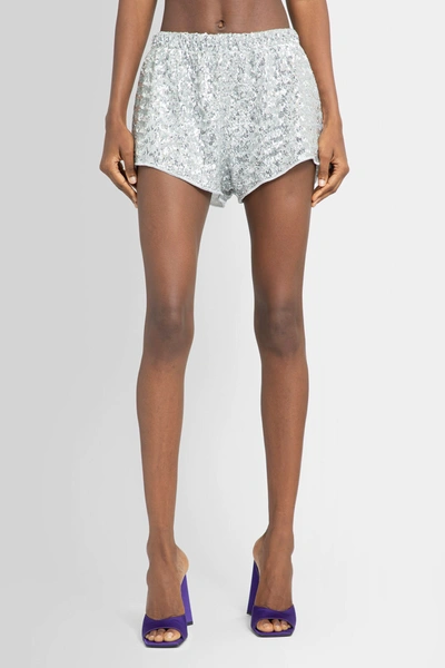 Shop Oseree Woman Silver Shorts
