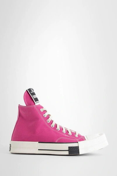 Shop Rick Owens Unisex Pink Sneakers