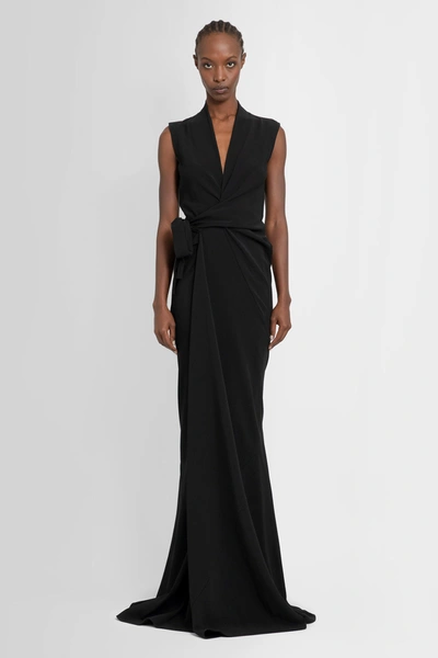 Shop Rick Owens Woman Black Dresses