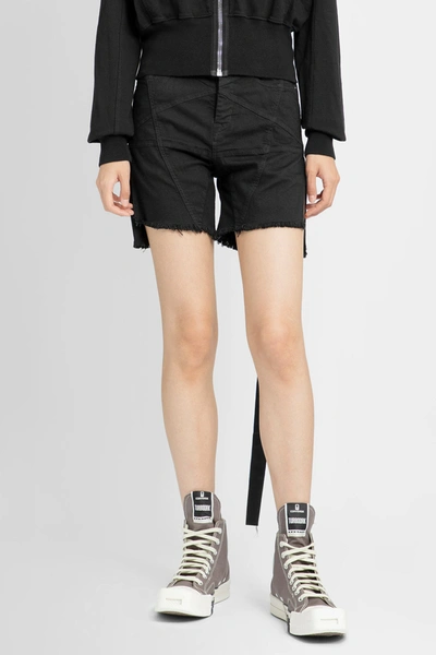 Shop Rick Owens Woman Black Shorts