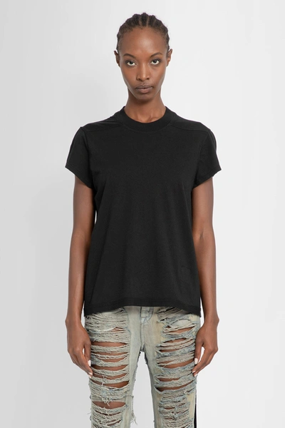 Shop Rick Owens Woman Black T-shirts