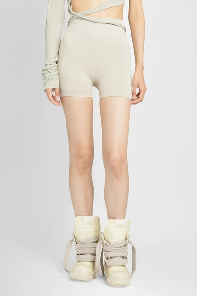 Shop Rick Owens Woman Off-white Shorts