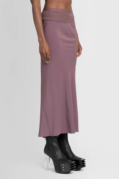Shop Rick Owens Woman Purple Skirts