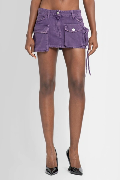 Shop Attico Woman Purple Skirts