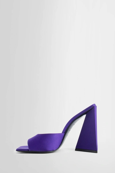 Shop Attico Woman Purple Sandals