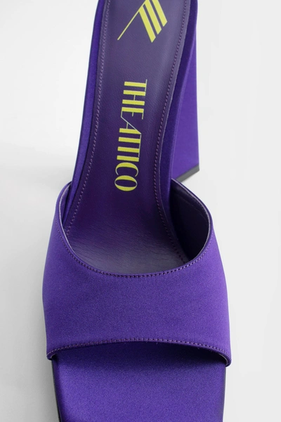 Shop Attico Woman Purple Sandals
