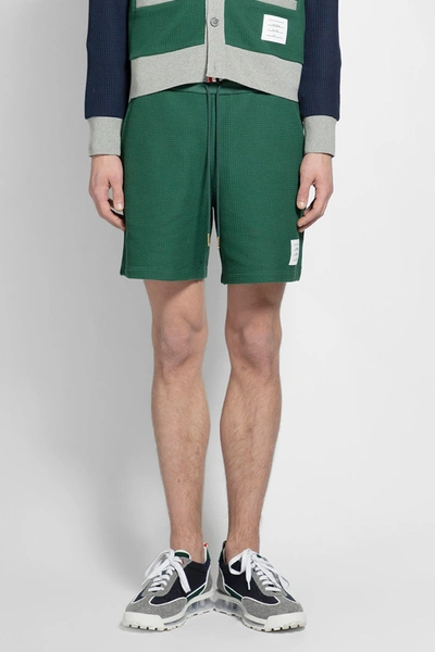 Shop Thom Browne Man Green Shorts