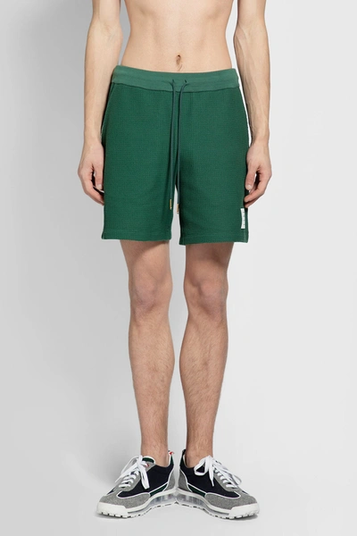 Shop Thom Browne Man Green Shorts
