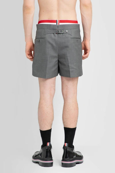 Shop Thom Browne Man Grey Shorts