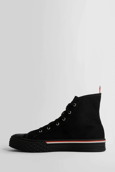 Shop Thom Browne Man Black Sneakers