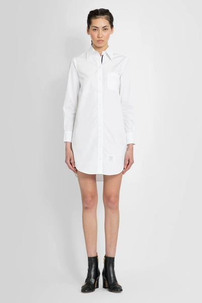 Shop Thom Browne Woman White Dresses