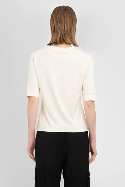 Shop Thom Krom Woman Off-white T-shirts