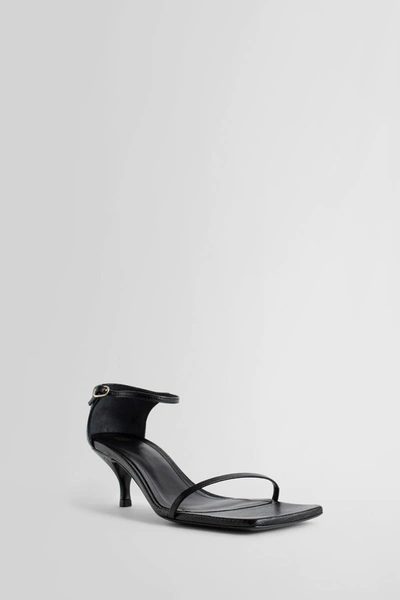 Shop Totême Woman Black Sandals
