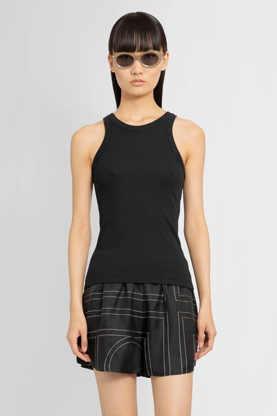 Totême Toteme Curved Rib Tank Top In Black