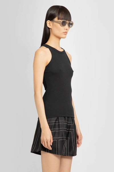 Totême Toteme Curved Rib Tank Top In Black