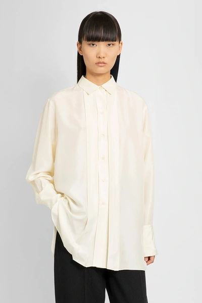 Shop Totême Woman Off-white Shirts
