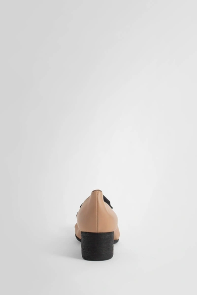 Uma Wang Leather Ballerina In Beige