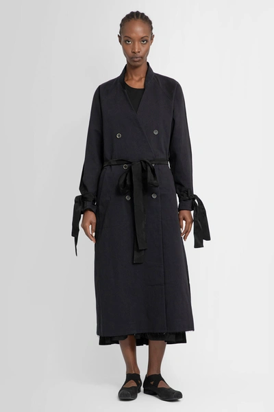 Shop Uma Wang Woman Black Coats