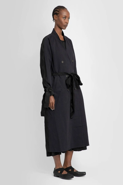 Shop Uma Wang Woman Black Coats