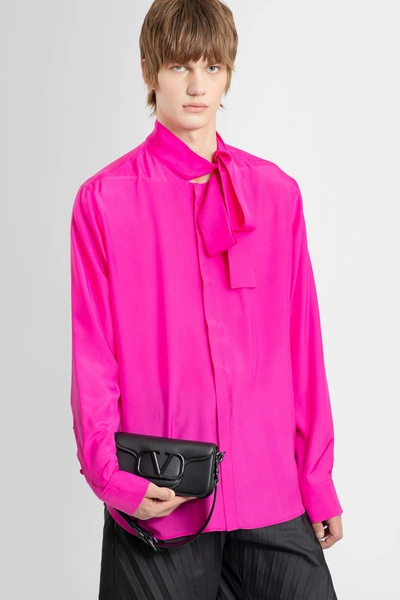 Shop Valentino Man Pink Shirts
