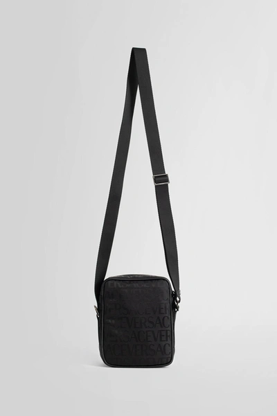 Shop Versace Man Black Shoulder Bags