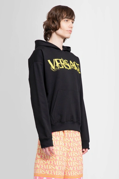 Shop Versace Man Black Sweatshirts
