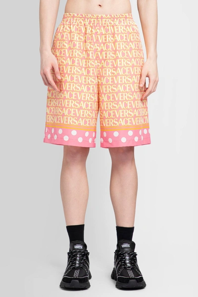 Shop Versace Man Multicolor Shorts