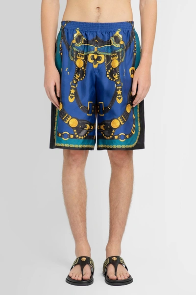 Shop Versace Man Multicolor Shorts