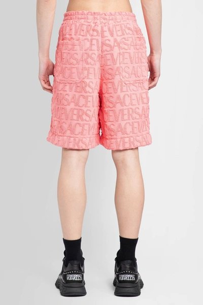 Shop Versace Man Pink Shorts
